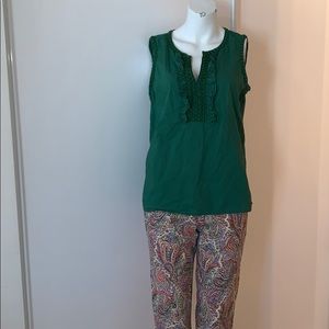 Talbot sleeveless Top with embroidery